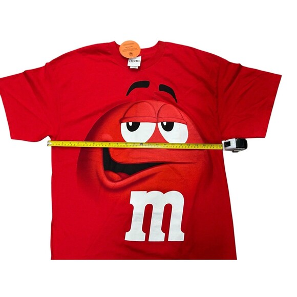 M & M's Peanut Big Red Chocolate Candy Face Character 2009 Tshirt Mens XL - Picture 6 of 7